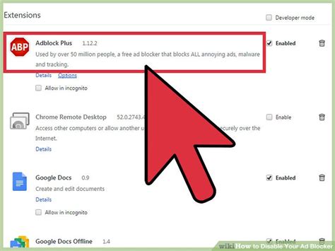 Remove your ad .
